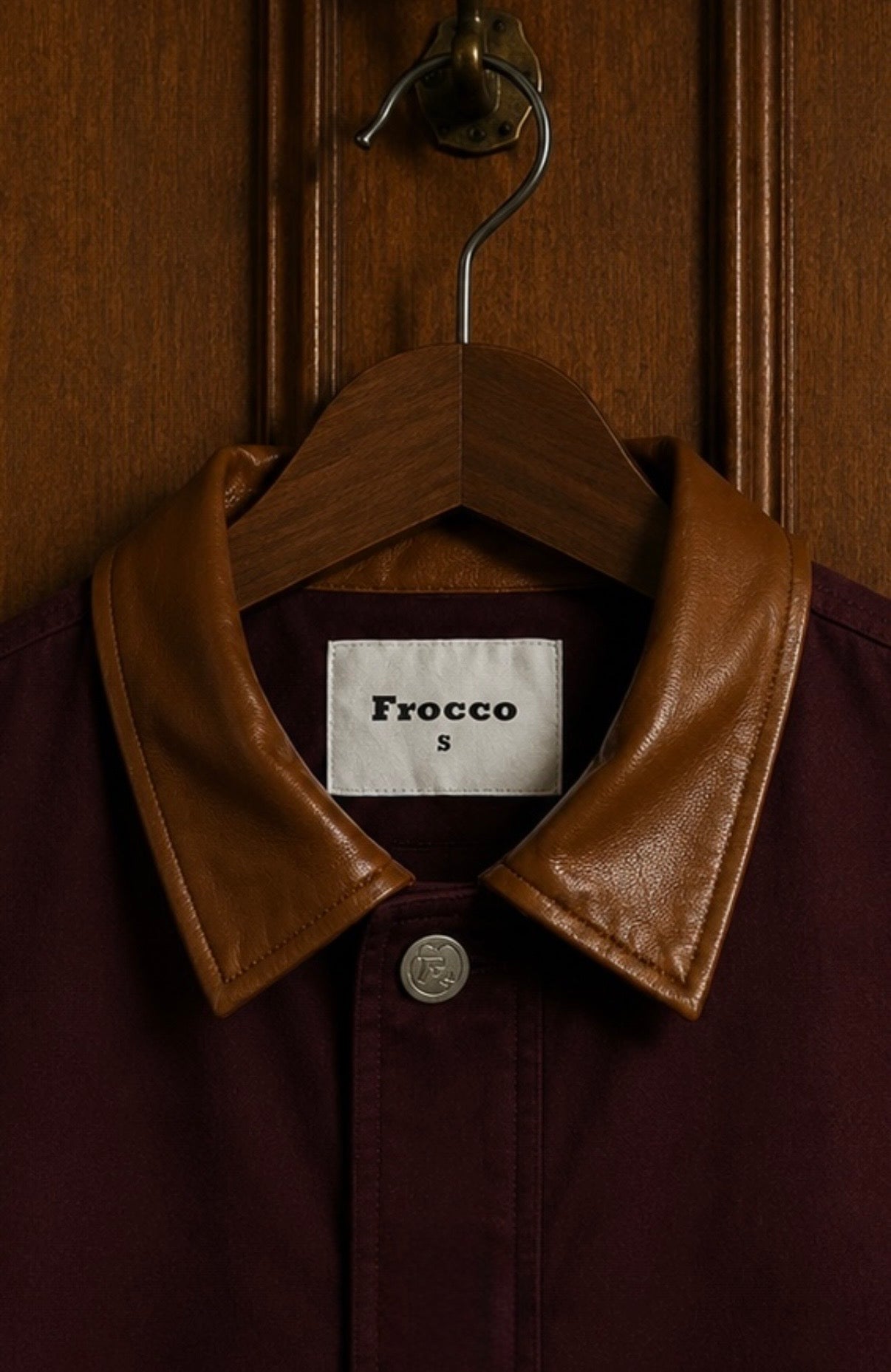 Button-up Jacket Maroon