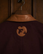 Button-up Jacket Maroon
